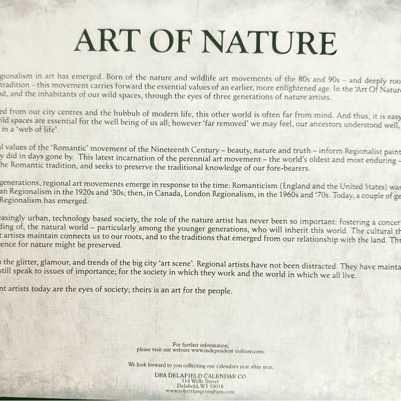 CALENDAR 2024 ART OF NATURE: Pelee Island Observatory Art Of Birds. - Picture 15 of 16